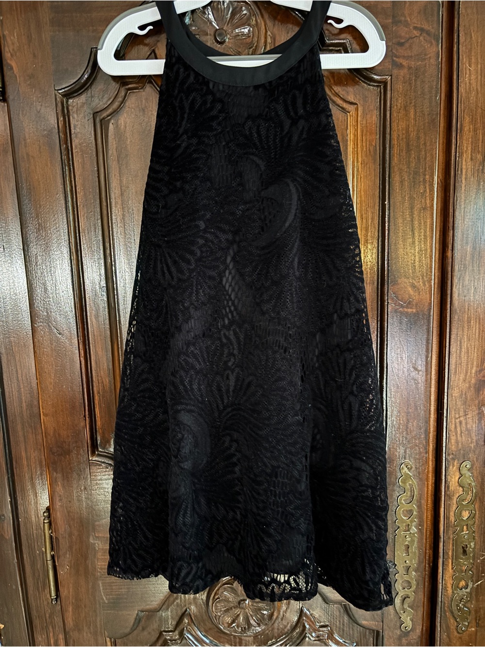 LOFT Black Lace Tank Top